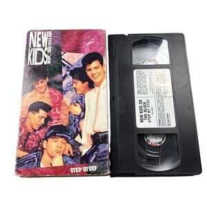New Kids on the Block Step By Step VHS tape 1990 boy band
